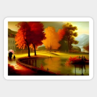 Autumn at the countryside Sticker